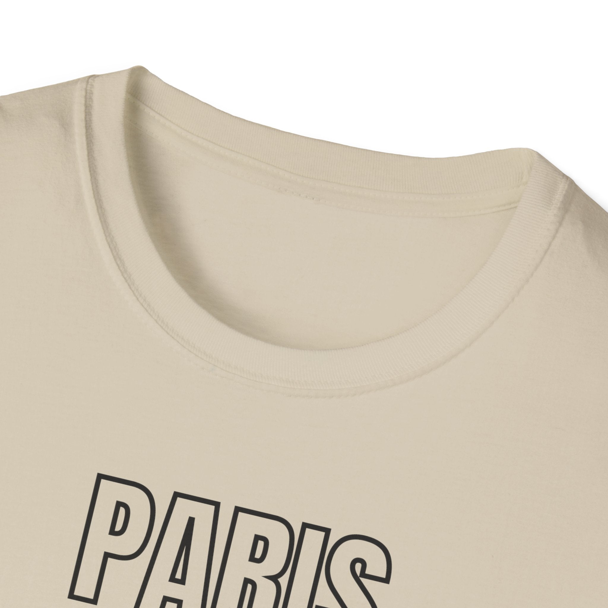 Paris Retro Stripes T-Shirt | Vintage Skyline Bars, Minimal Graphic