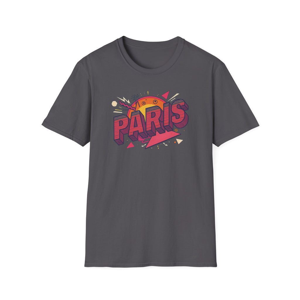 Paris Retro Graphic T-Shirt — Vintage Sunset Travel Tee