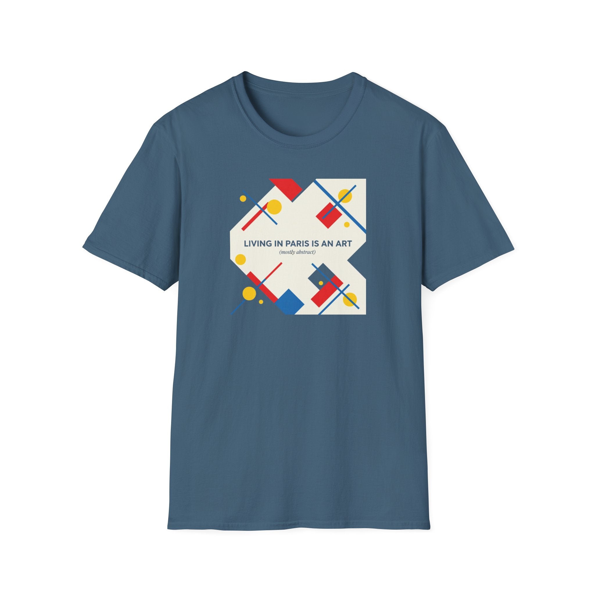 Paris Is an Art T-Shirt — Modern Geometric Travel Tee
