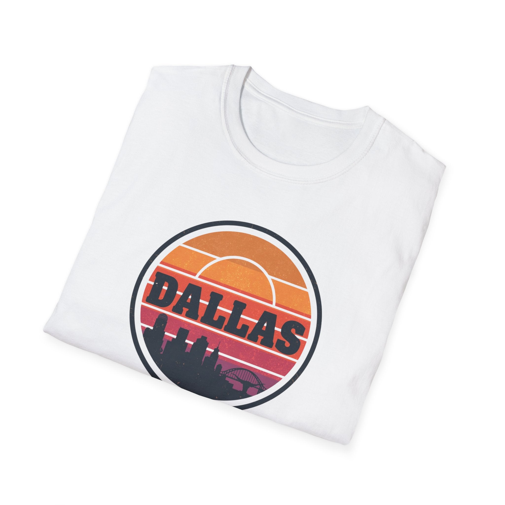 Dallas Sunset T-Shirt — Retro Skyline Graphic Tee
