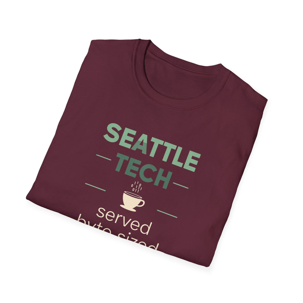 Seattle Tech T-Shirt – “served byte sized” Coffee & Coding Tee