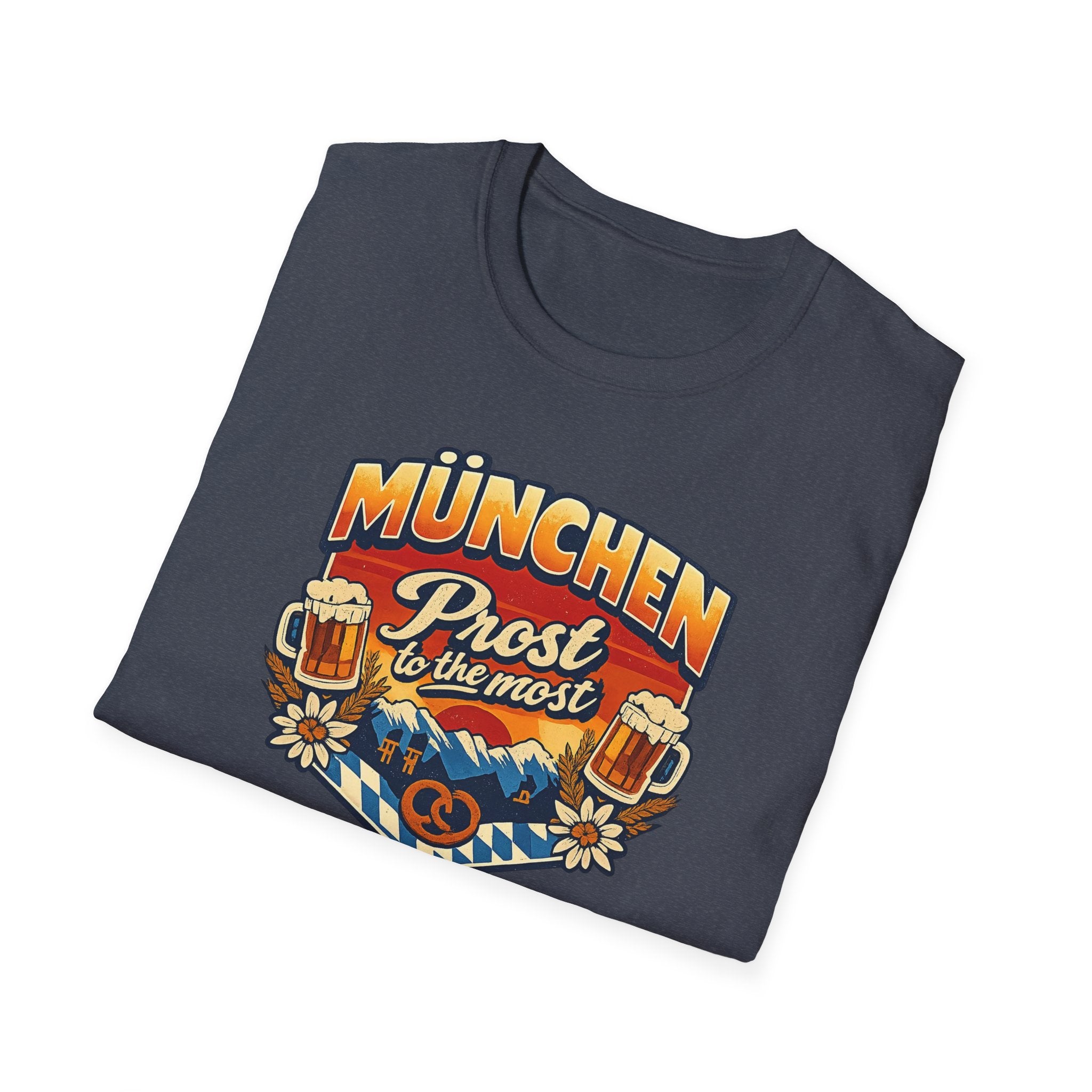 München Prost T-Shirt – Oktoberfest Beer & Pretzel Graphic Tee