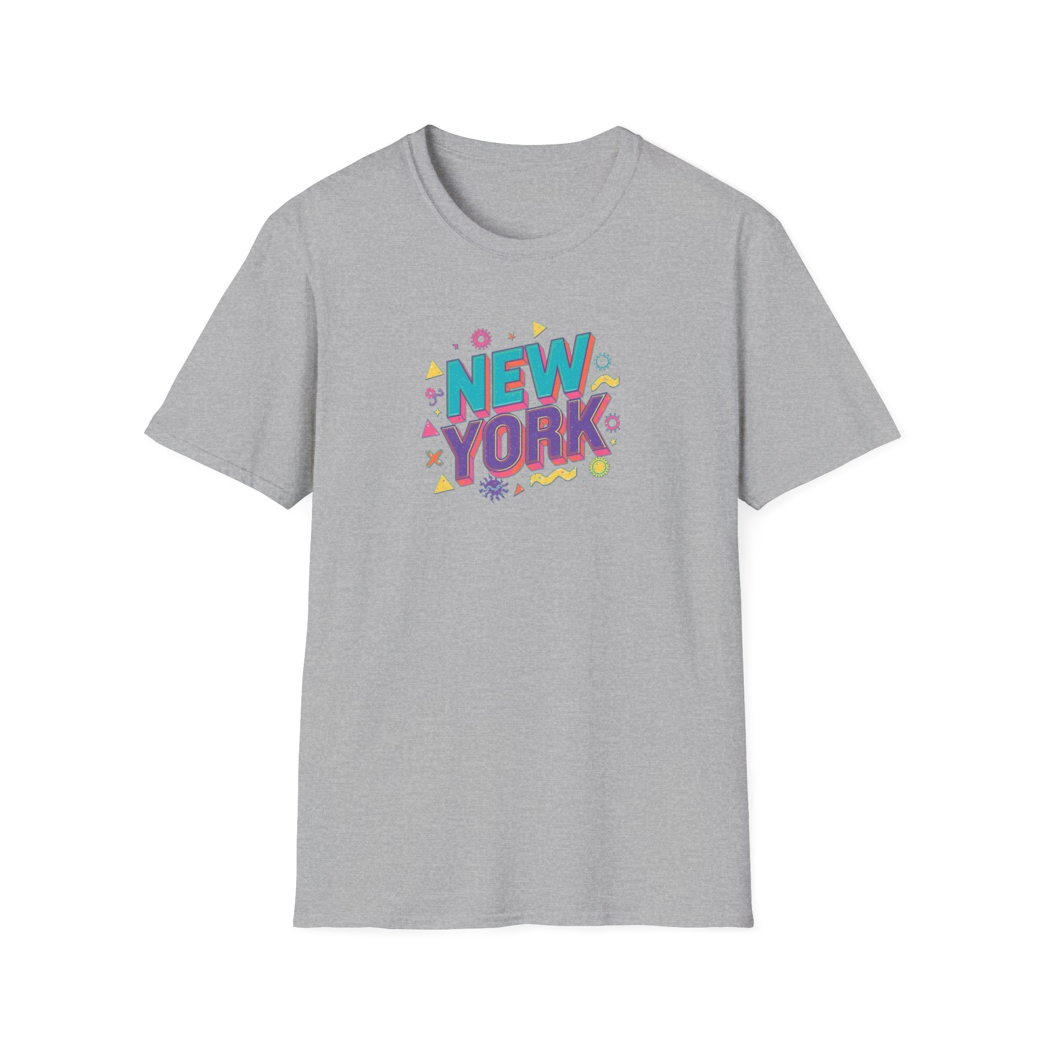 New York colorful typography T-Shirt | city souvenir, retro pop design