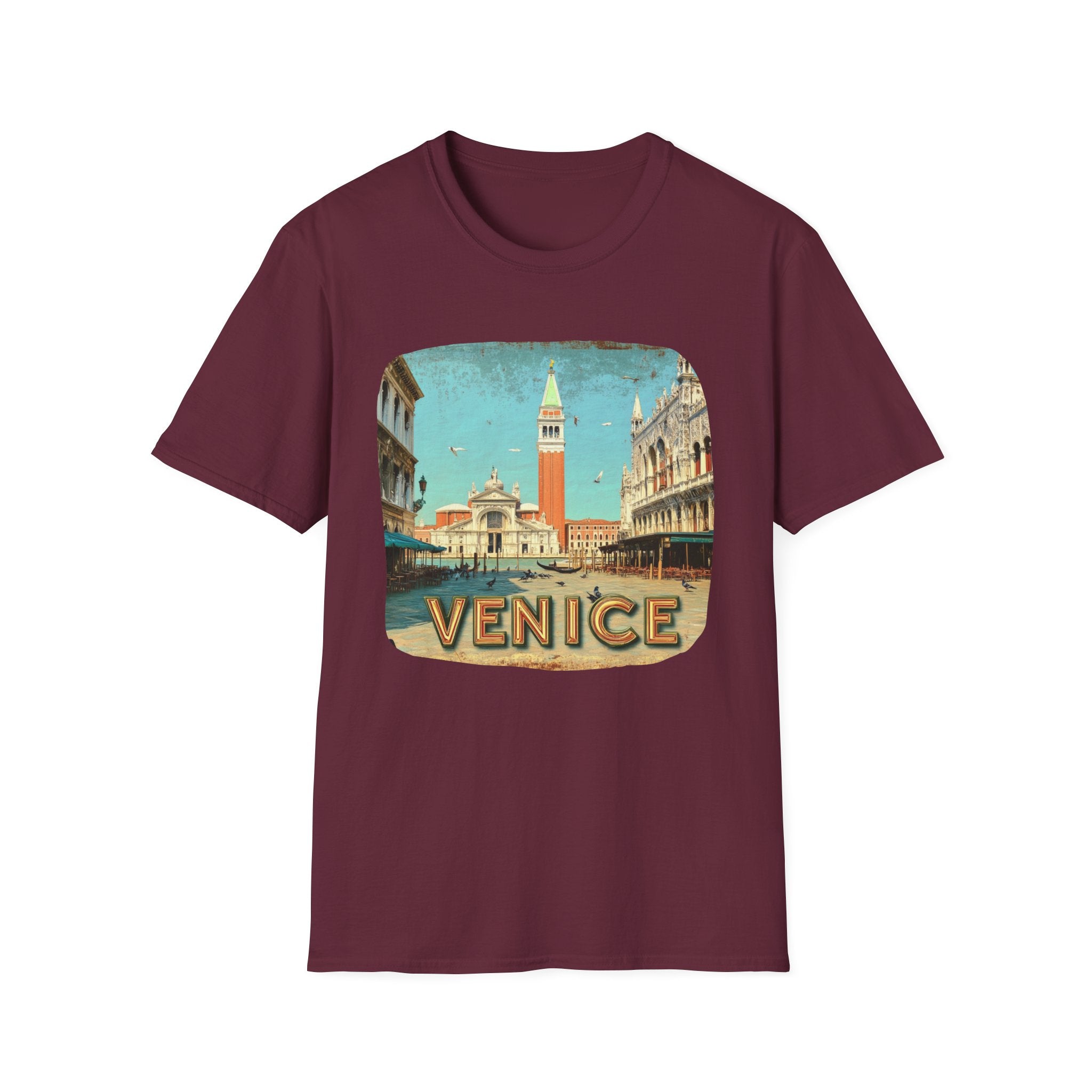 Venice Vintage Postcard T-Shirt | St. Mark's Square Travel Tee