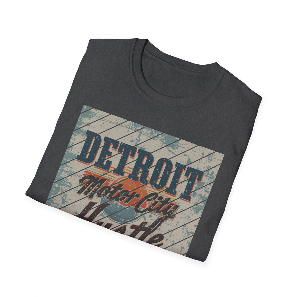 Detroit Hustle T-Shirt — Vintage Distressed Motor City Tee