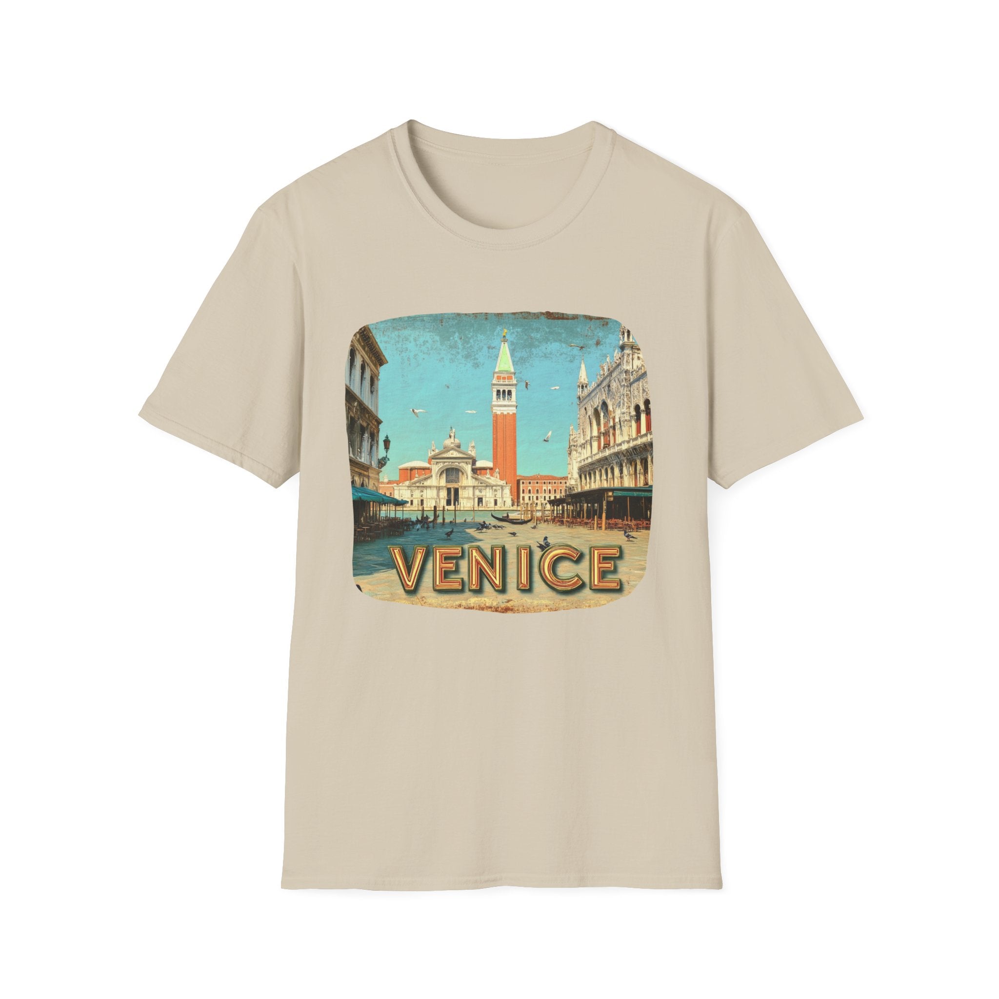 Venice Vintage Postcard T-Shirt | St. Mark's Square Travel Tee