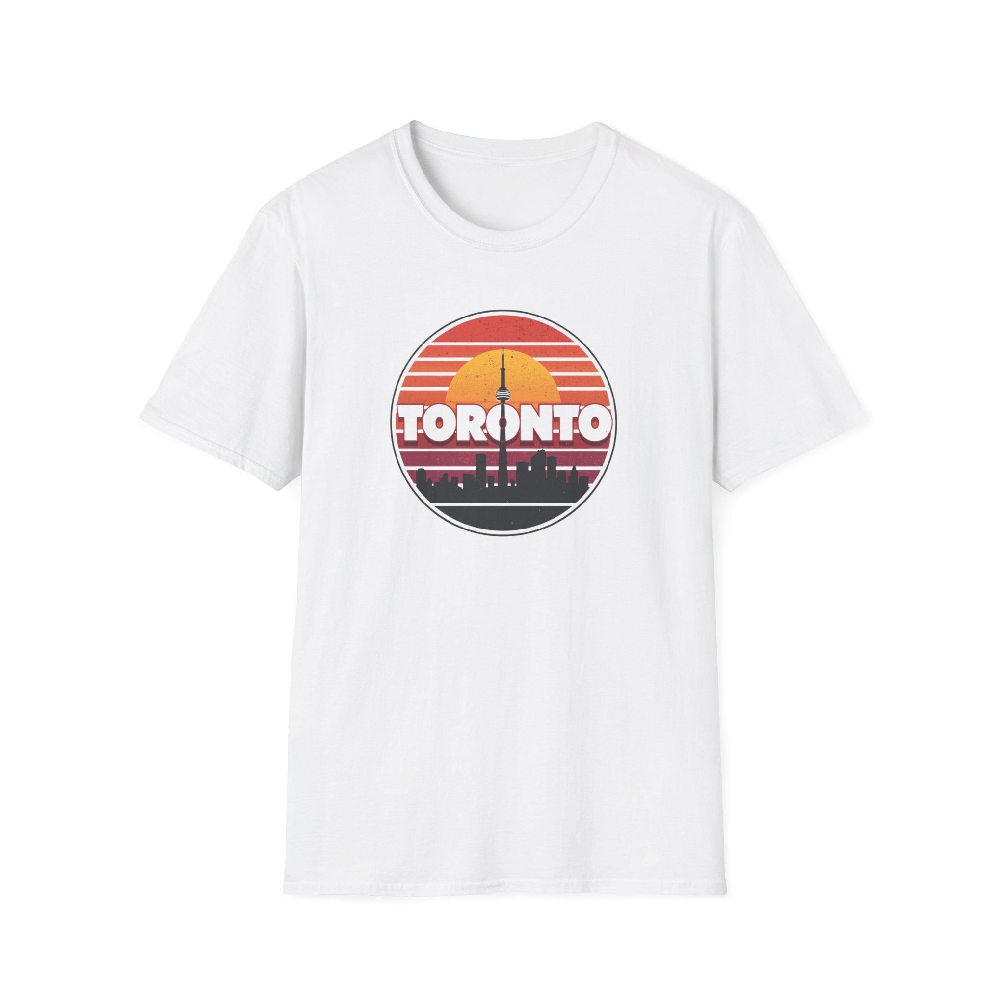 Toronto Retro Sunset T-Shirt — Vintage City Skyline Tee