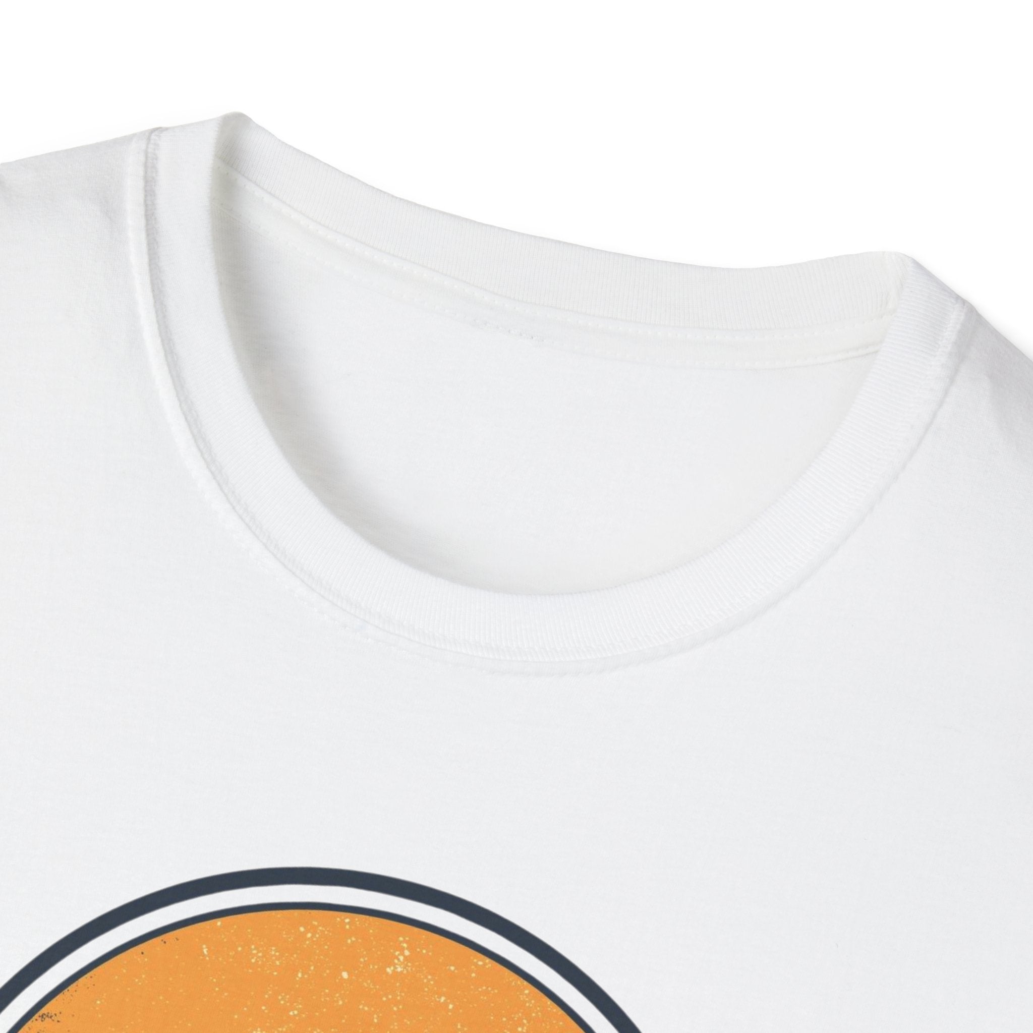 Boston Skyline Circle T‑Shirt — Retro Sunset City Graphic