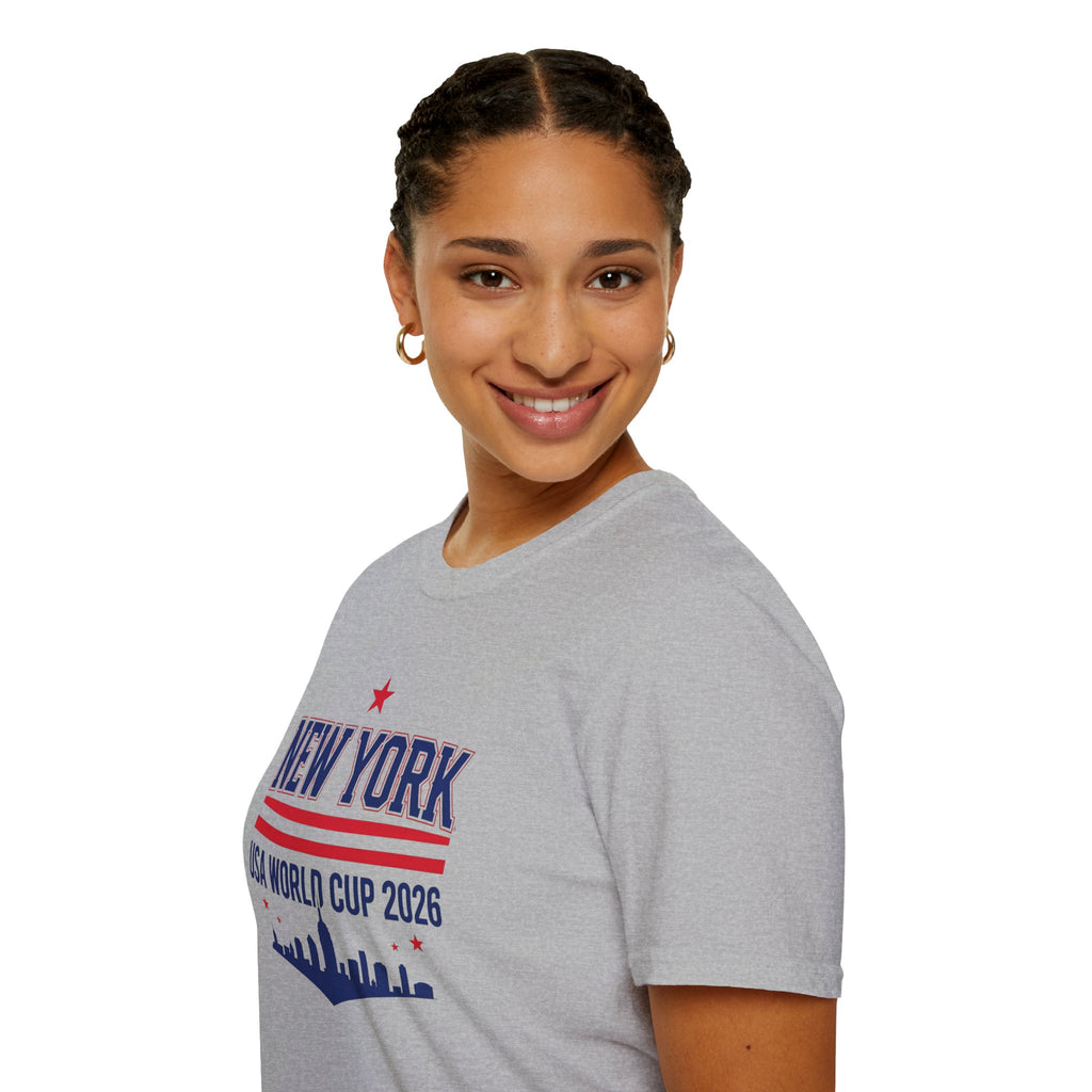 New York USA World Cup 2026 T-Shirt — Skyline Soccer Fan Tee