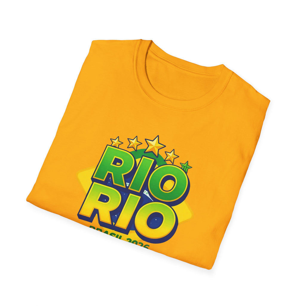 Rio Rio Brasil 2026 T-Shirt — Bright Brazilian Travel Souvenir Tee