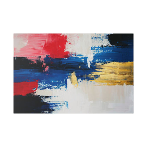 Abstract Color Splash Canvas - Paris French artistic heritage