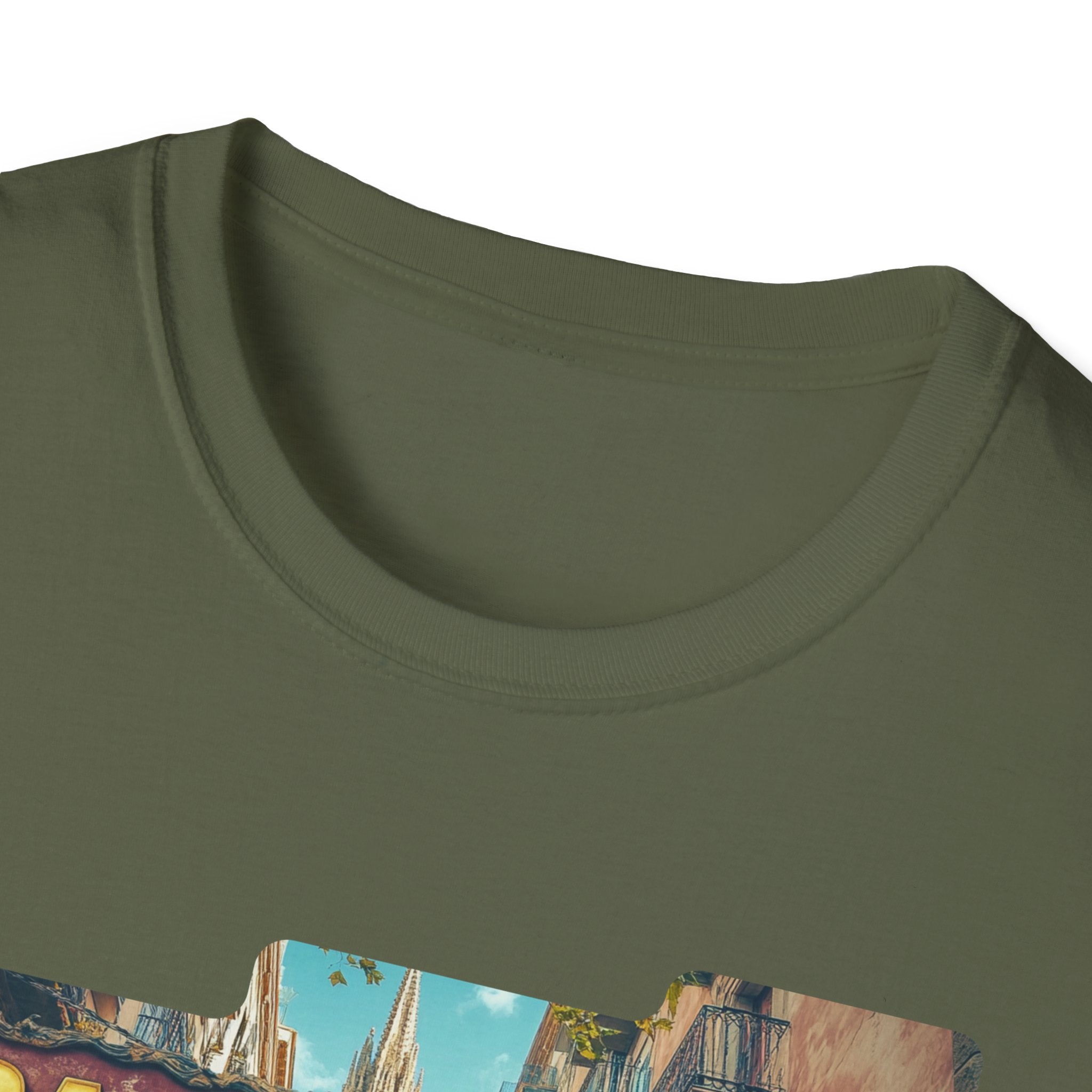 Barcelona Cityscape T-Shirt | Vintage Sign Travel Tee