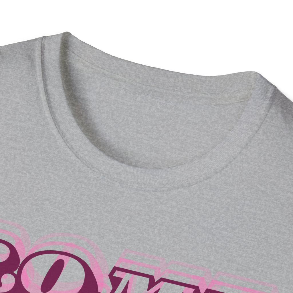 ROME 3D Retro Text T-Shirt | Pink Ombre City Typography