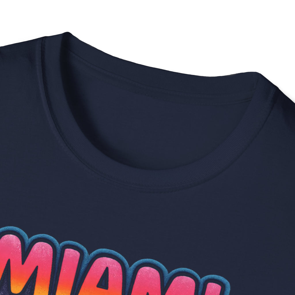 Miami Caliente Sunset T-Shirt — Vintage Palm Beach Vacation Tee