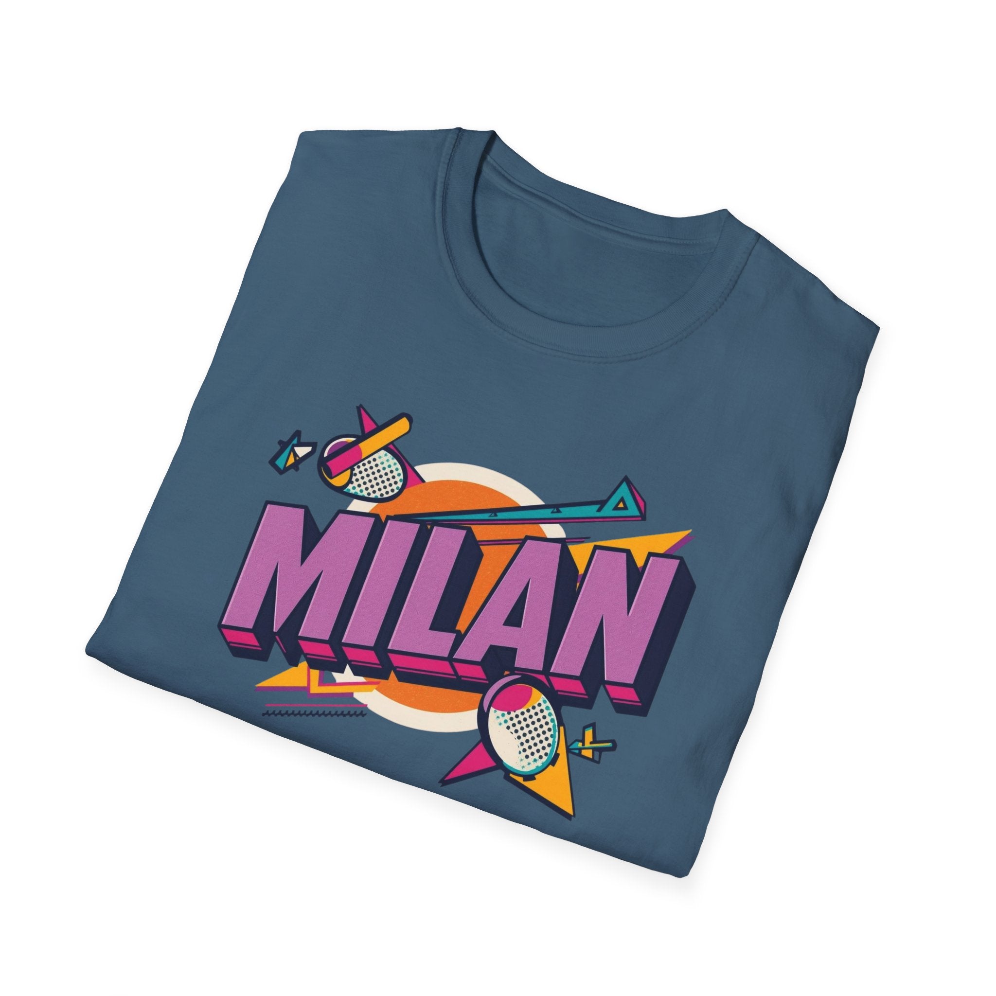 Milan Retro Graphic T-Shirt — 80s Pop Art City Design