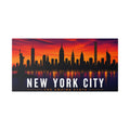New York City Skyline Canvas Art – 'New York City The Empire State' Stretched Wall Decor