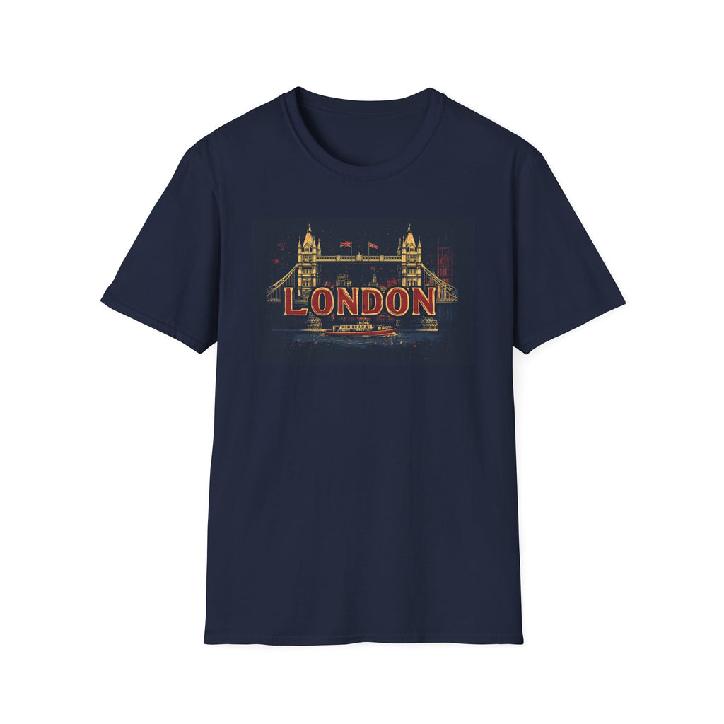 London Tower Bridge Vintage Travel T-Shirt | Retro Cityscape Tee