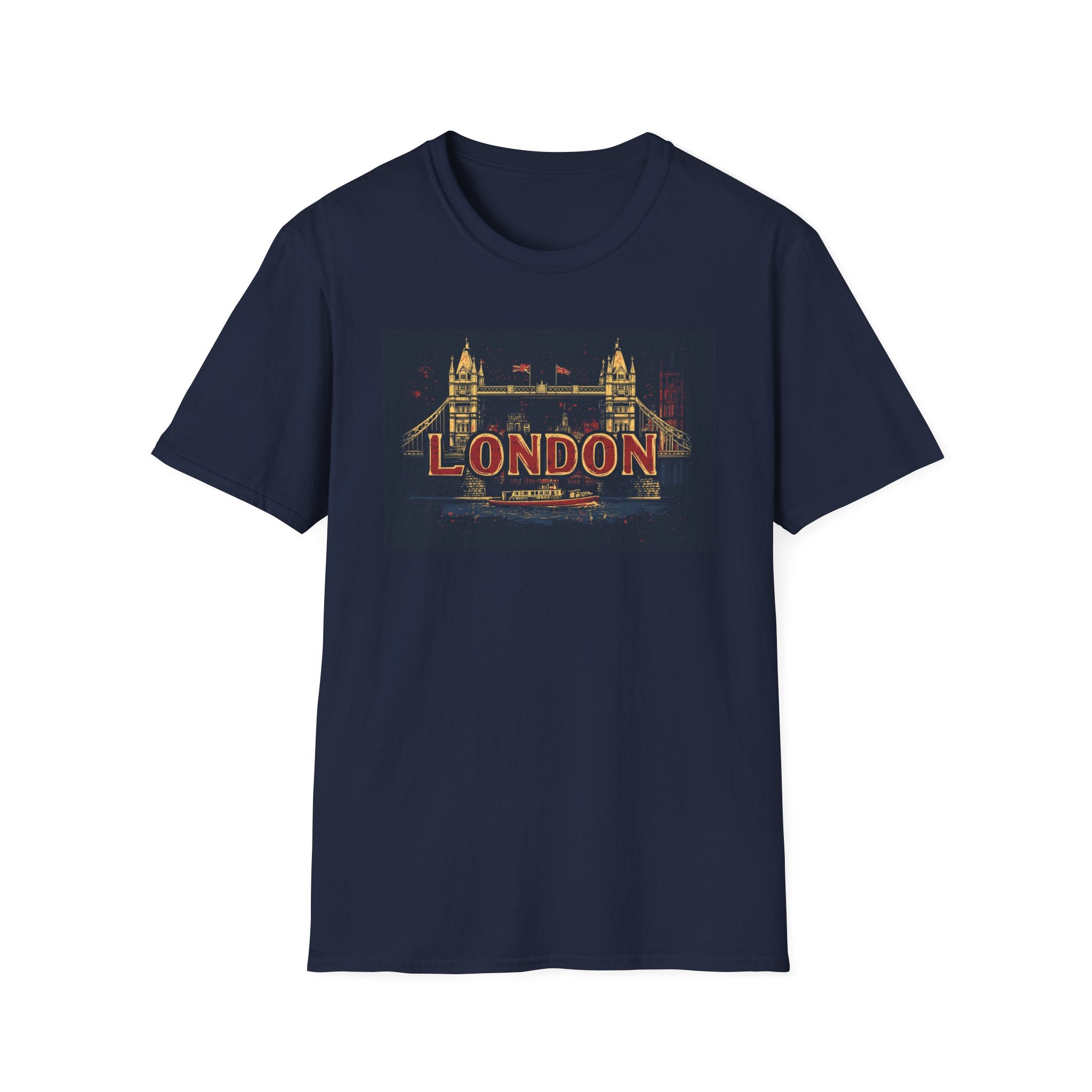 London Tower Bridge Vintage Travel T-Shirt | Retro Cityscape Tee
