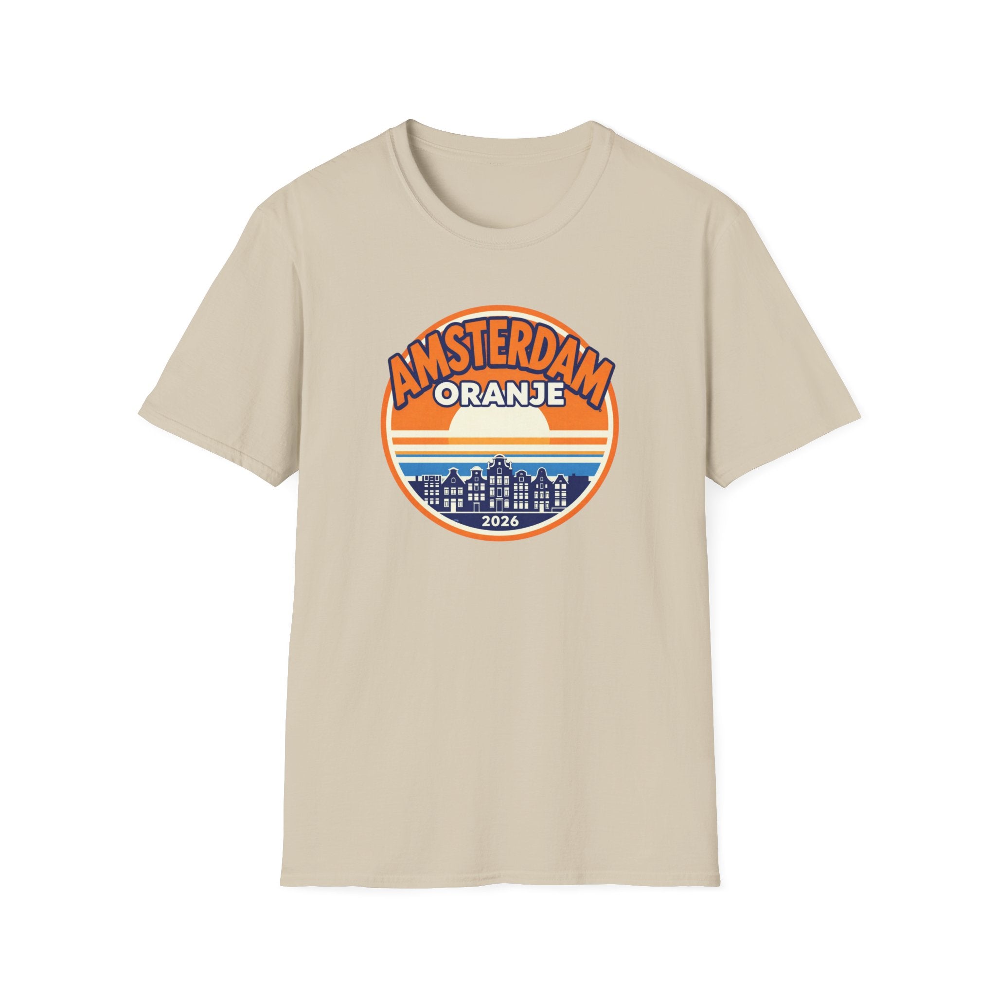 Amsterdam Oranje Retro Sunset T-Shirt