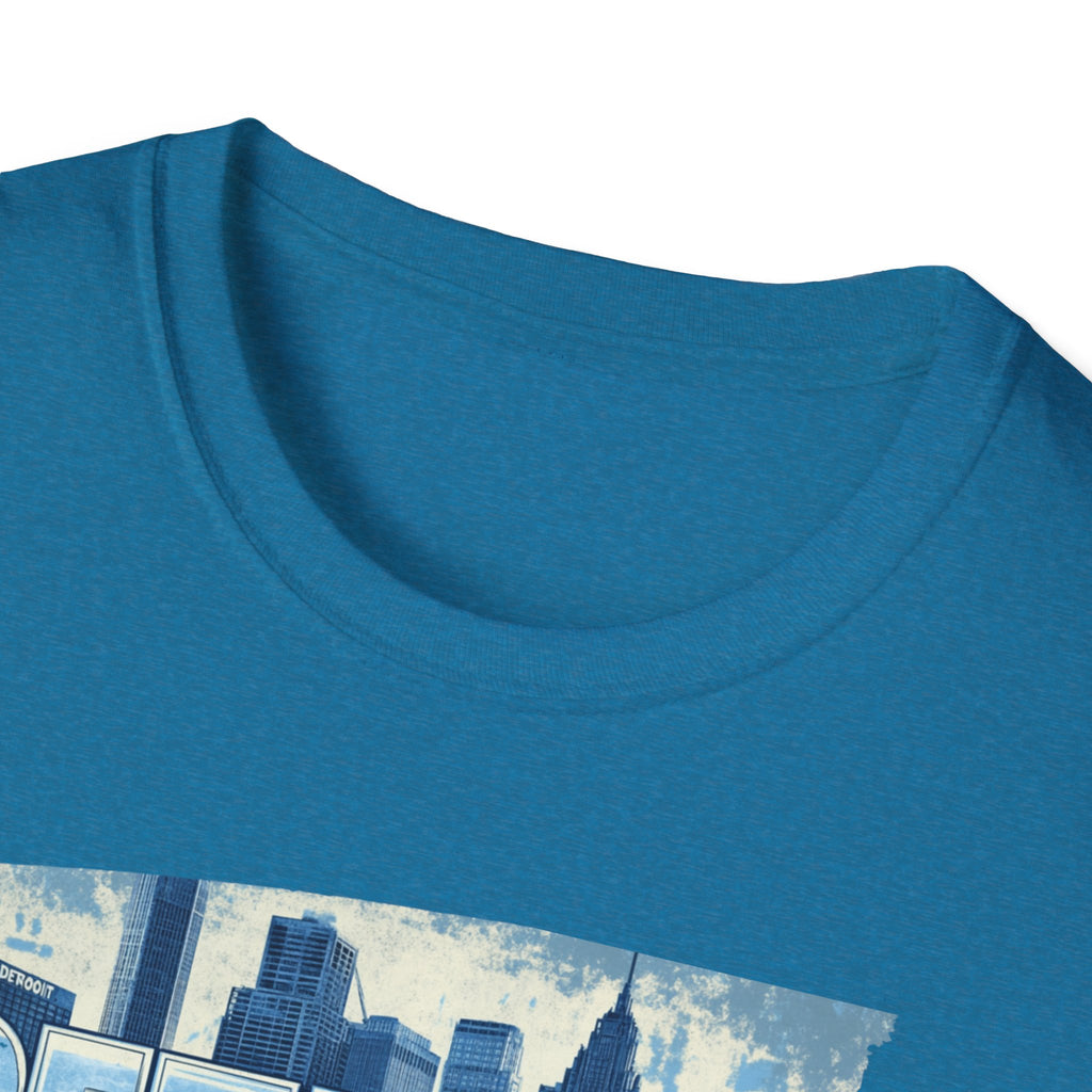 Detroit Skyline Graphic Tee | Detroit City Map, Urban Motor City