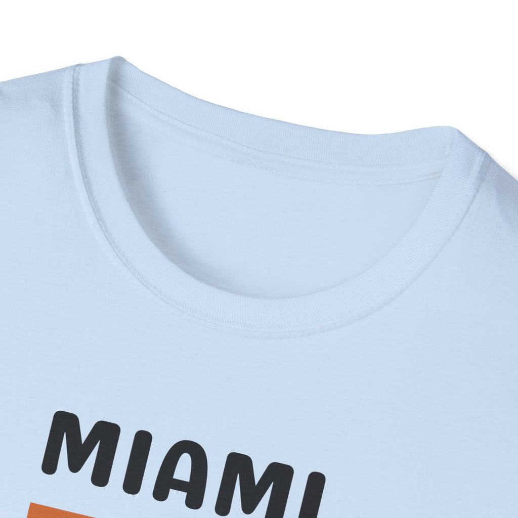 Miami Retro Stripes T-Shirt | Vintage Sunset Bars Tee