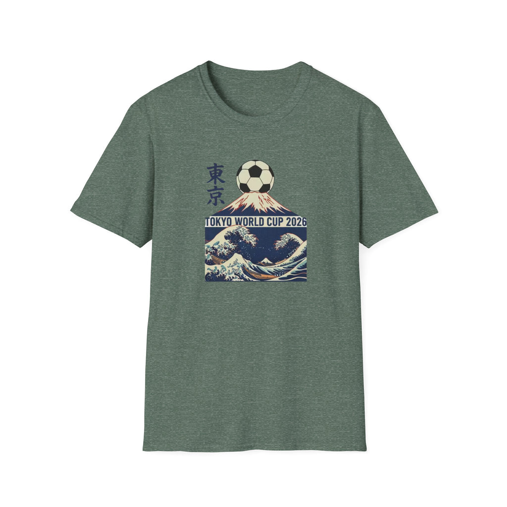 Tokyo World Cup 2026 Soccer T‑Shirt — Great Wave Football Design
