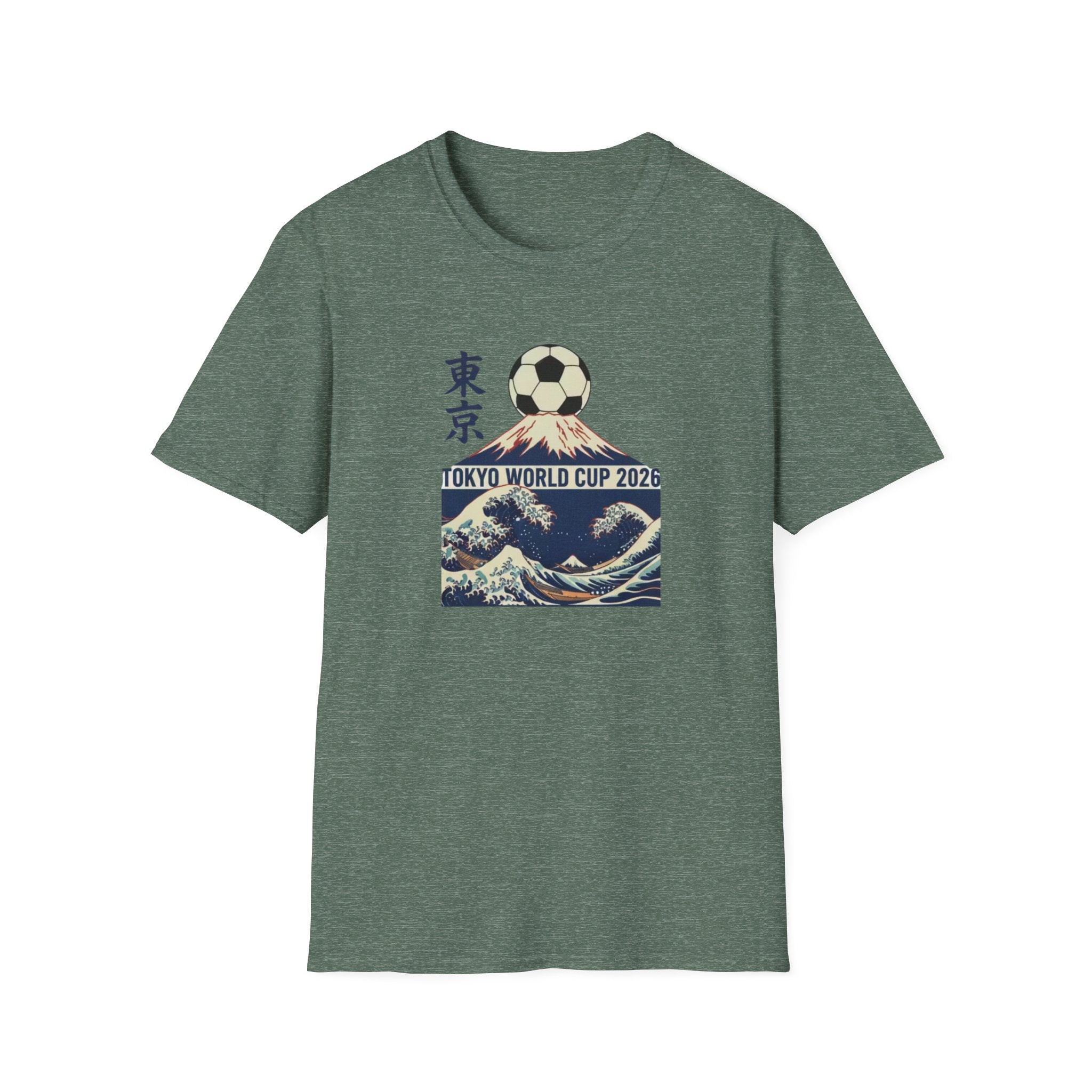 Tokyo World Cup 2026 Soccer T‑Shirt — Great Wave Football Design