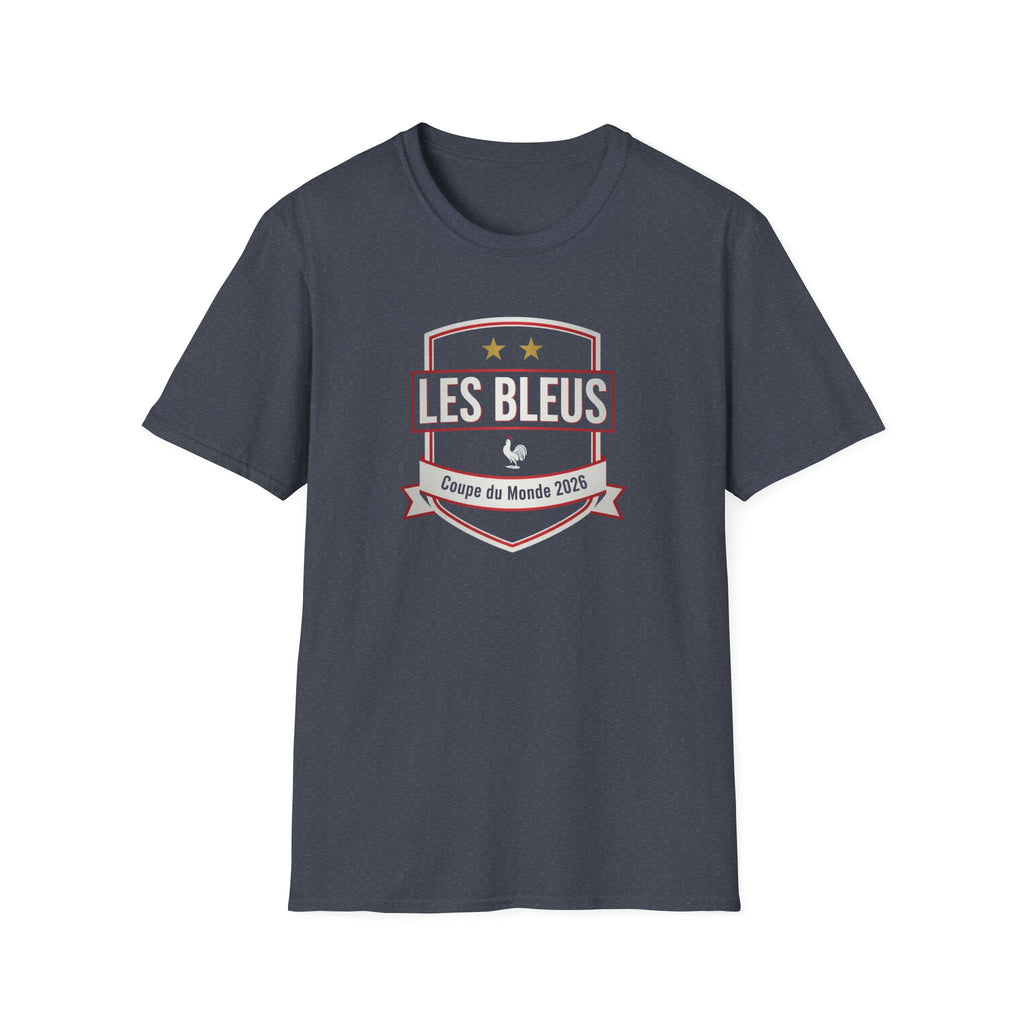Les Bleus Shield T-Shirt – Coupe du Monde 2026 French Soccer Fan Tee