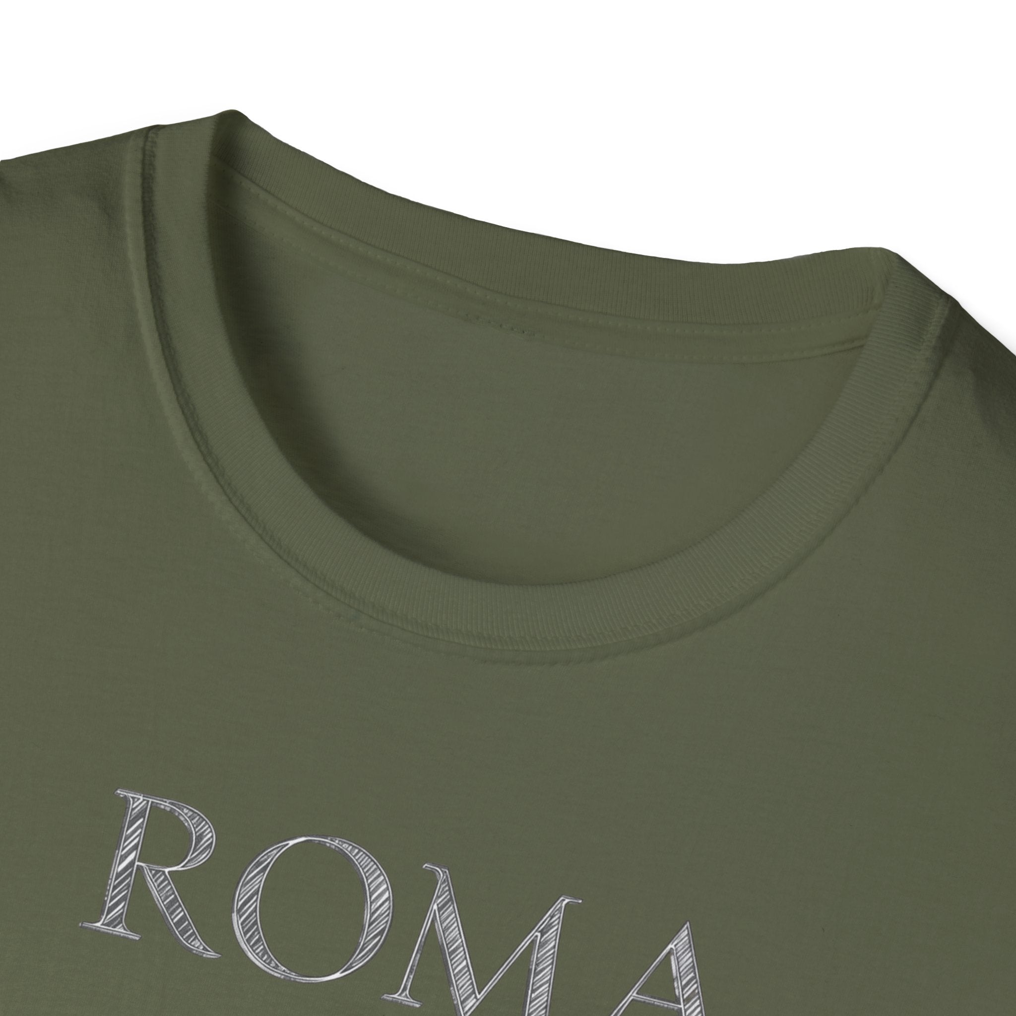 Roma skyline illustration T-Shirt | Colosseum Vatican Stencil