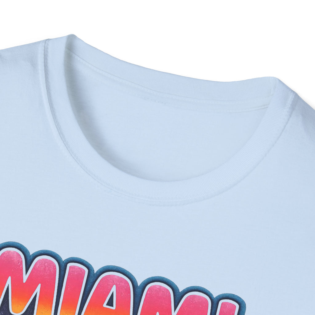 Miami Caliente Sunset T-Shirt — Vintage Palm Beach Vacation Tee
