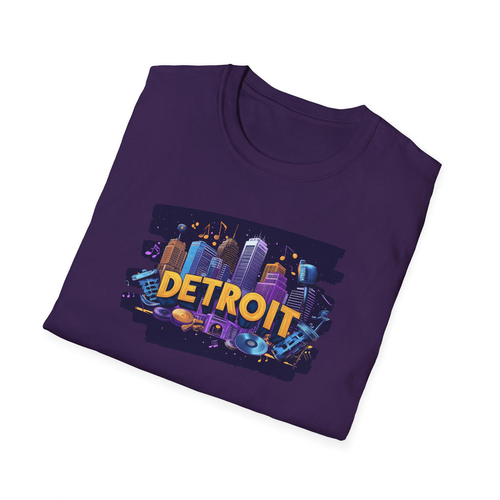 Detroit Skyline Graphic T-Shirt | City Nightscape Tee