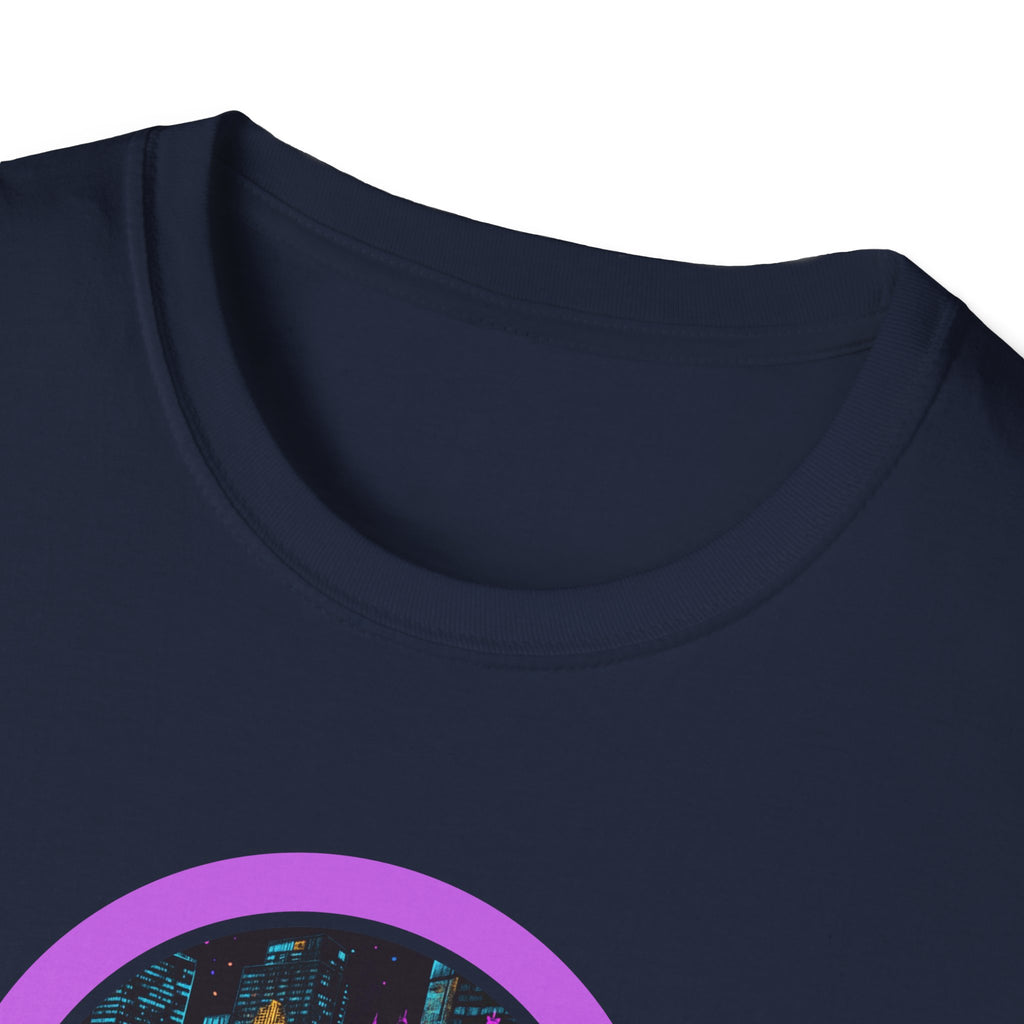 Manchester neon cityscape T-Shirt | retro skyline badge