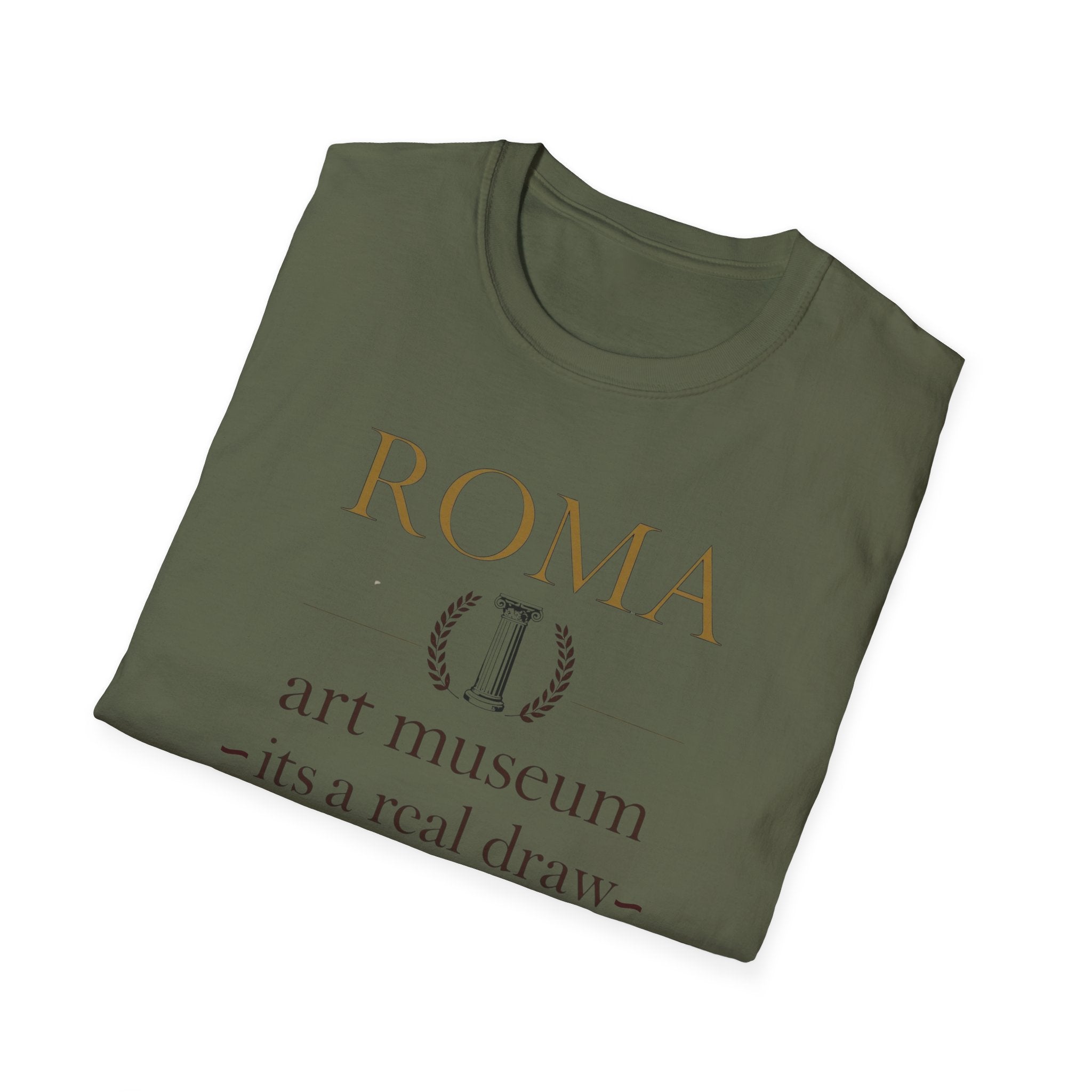 Roma Art Museum T-Shirt — "It’s a Real Draw" Vintage Travel Tee