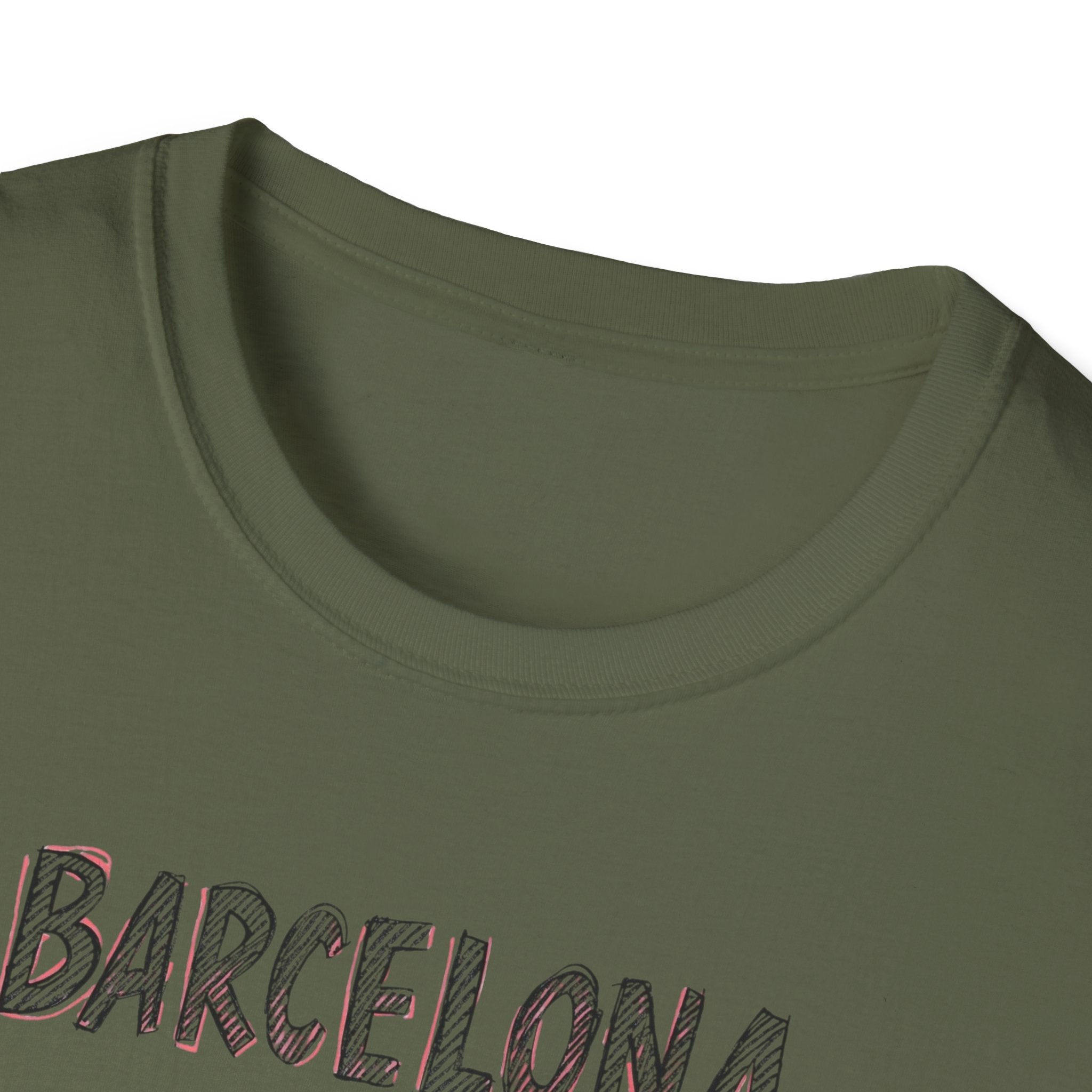 Barcelona Est. 15 B.C. T-Shirt – Vintage Travel Tee with "Art is our language" Script