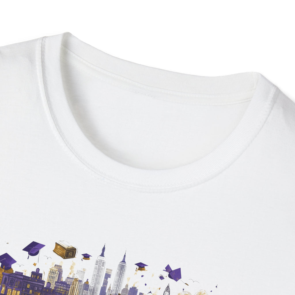 New York Skyline Graphic T-Shirt | Cityscape, Statue of Liberty, Urban Landmarks