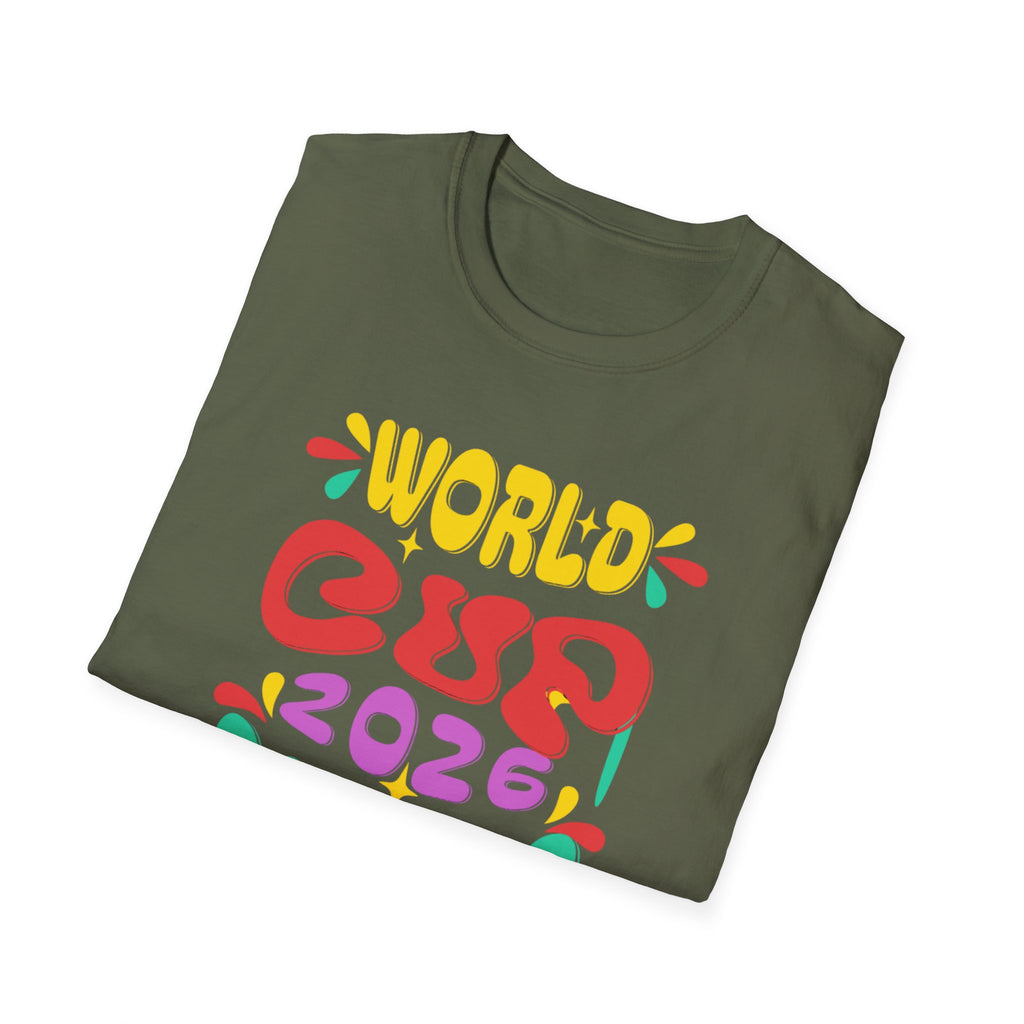 World Cup 2026 Dallas T-Shirt — Colorful Retro Soccer Fan Tee