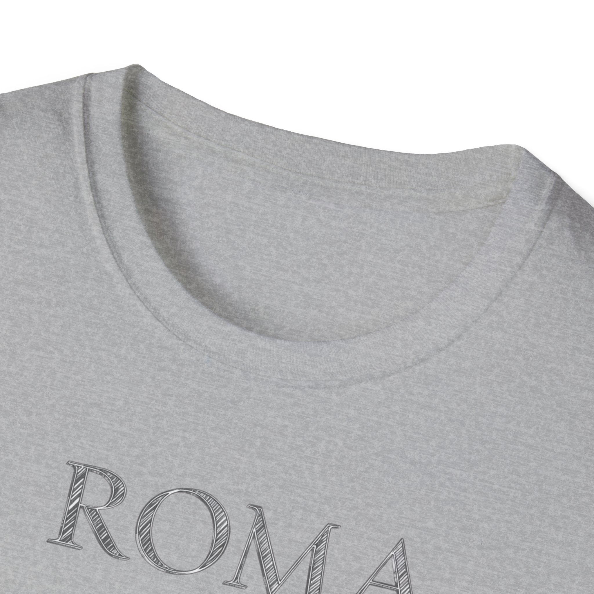 Roma skyline illustration T-Shirt | Colosseum Vatican Stencil