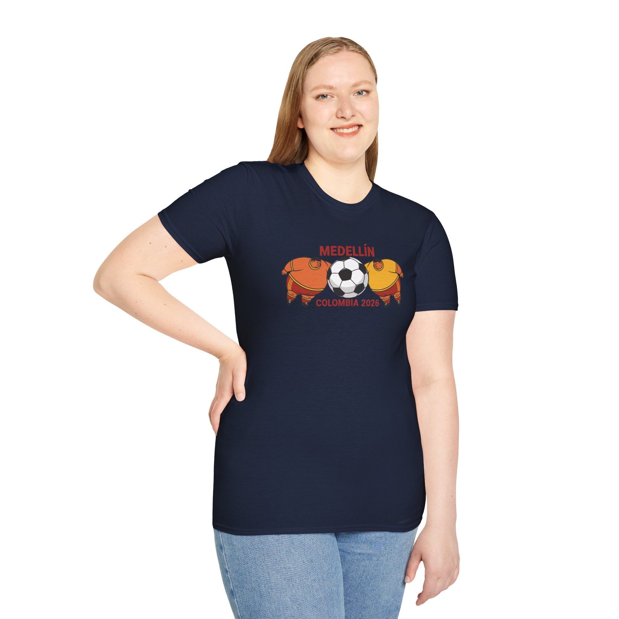 Medellín Colombia 2026 Soccer T-Shirt – Football Dolphins Graphic Tee