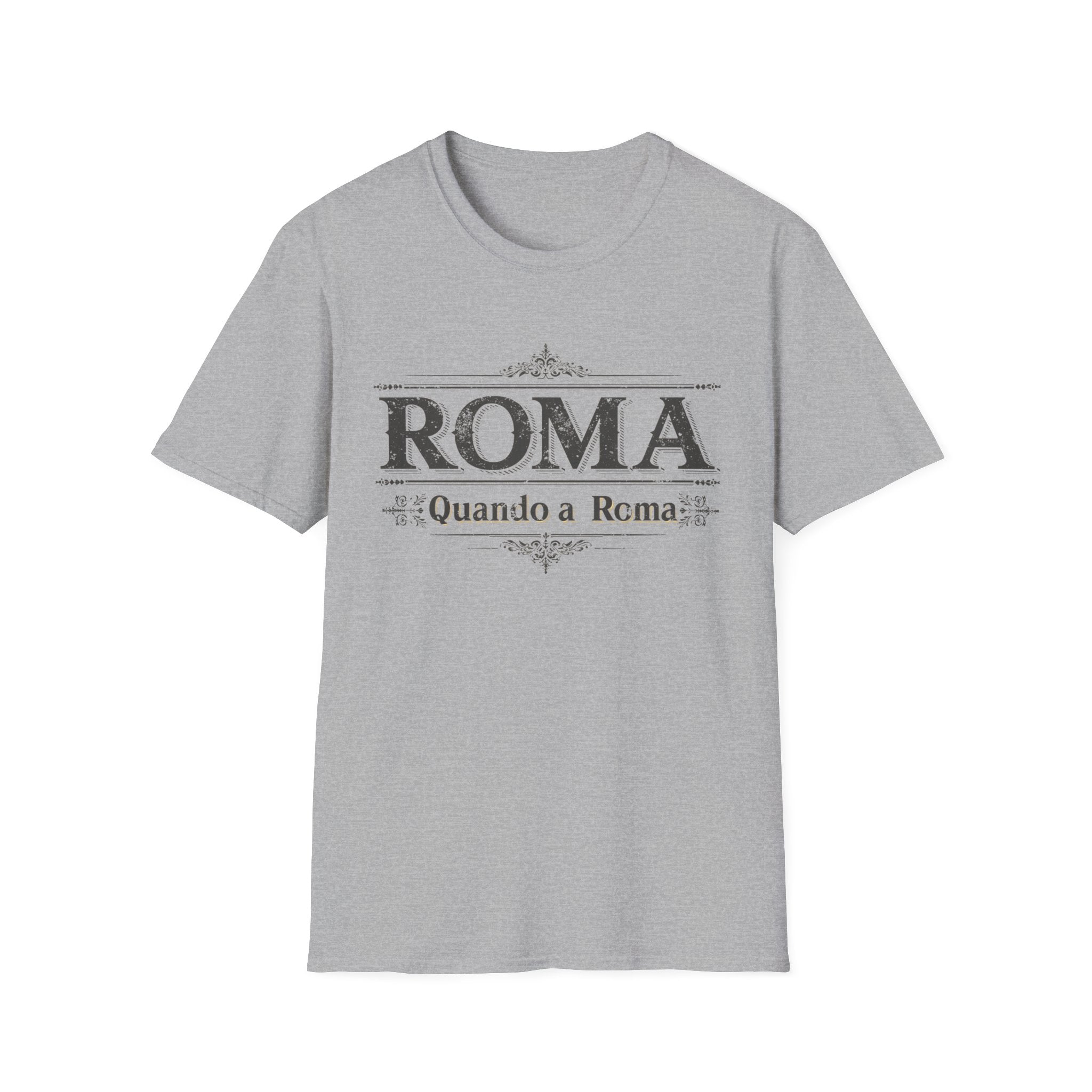 ROMA Vintage Typography T-Shirt | Quando a Roma travel souvenir