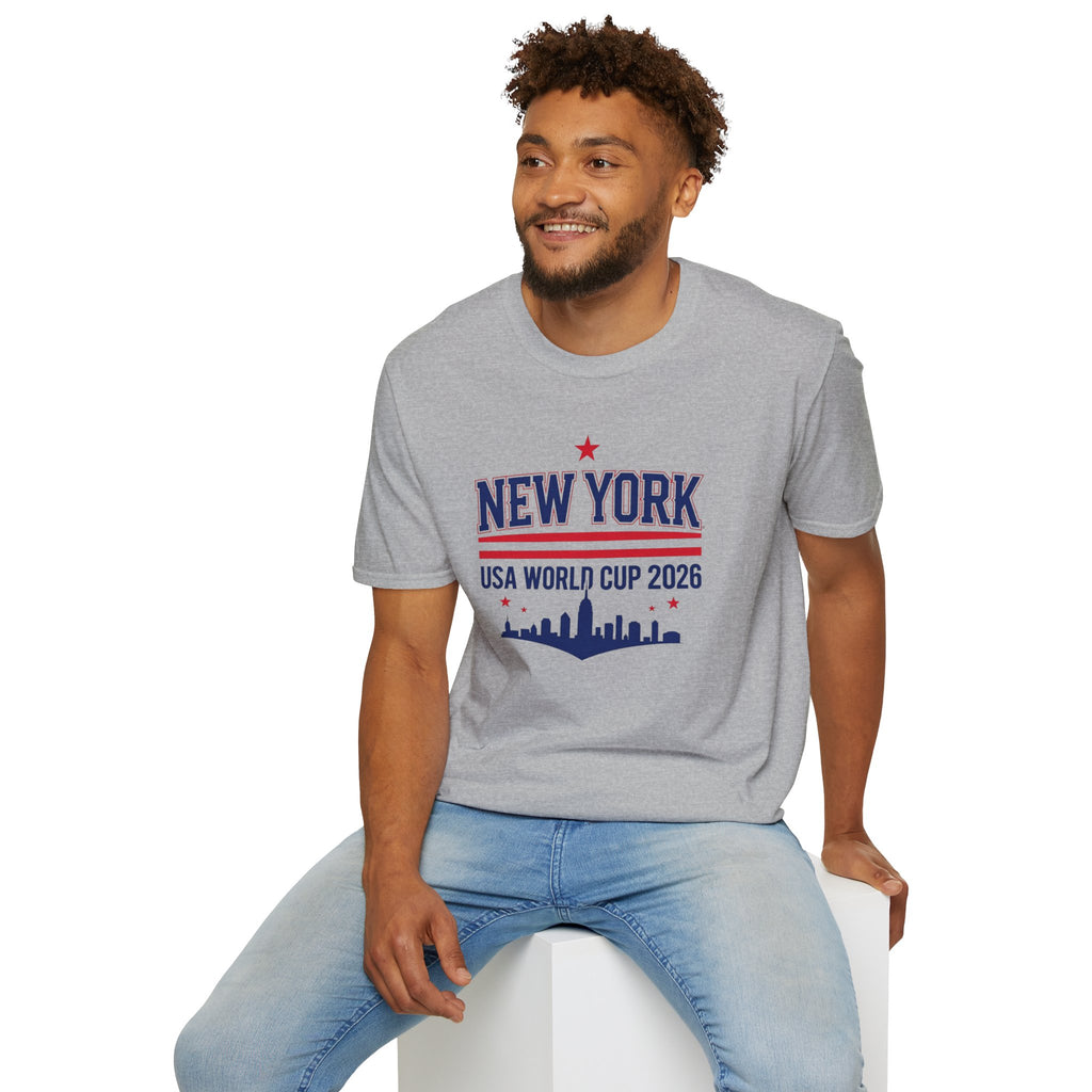 New York USA World Cup 2026 T-Shirt — Skyline Soccer Fan Tee
