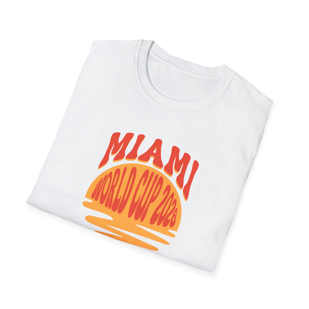 Miami World Cup 2026 T-Shirt – Retro Sunset Soccer Tee