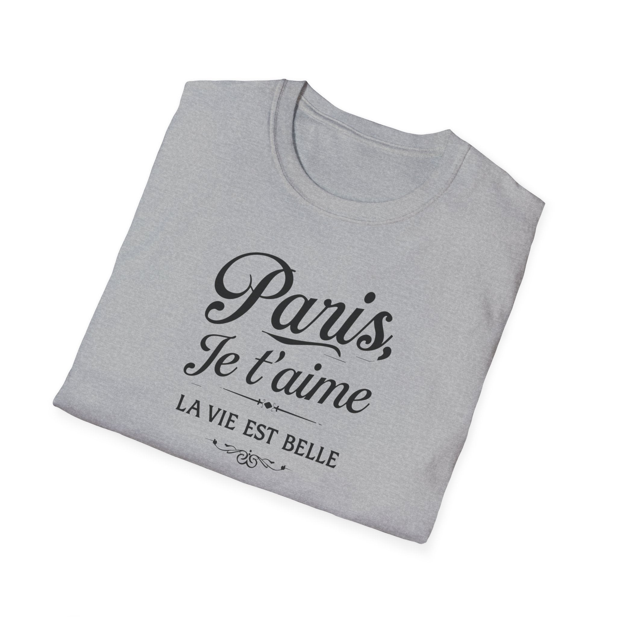 Paris Je t'aime T-Shirt | La Vie Est Belle Parisian Script