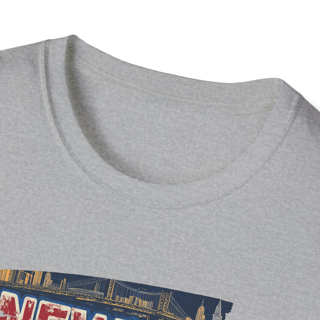New York Taxi Skyline T-Shirt | NYC vintage cab illustration