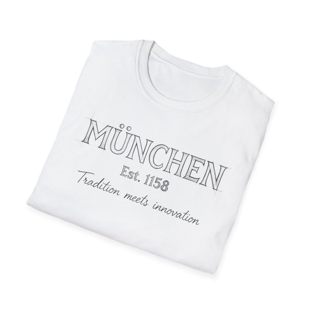 München Est. 1158 T-Shirt | Tradition Meets Innovation, Munich Typography Tee