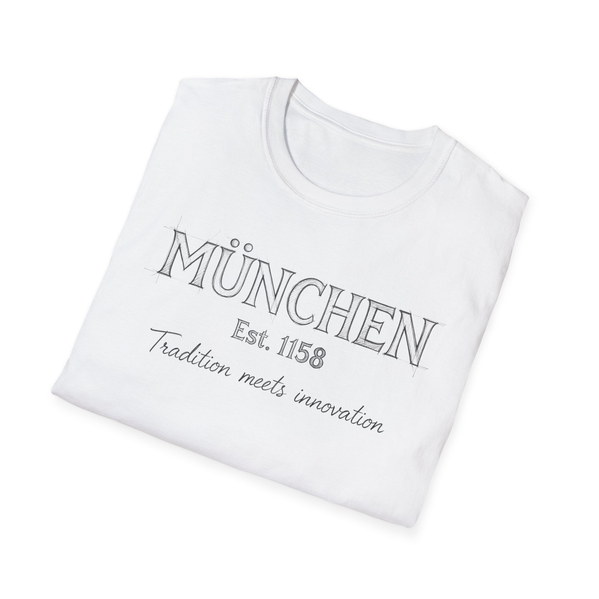 München Est. 1158 T-Shirt | Tradition Meets Innovation, Munich Typography Tee