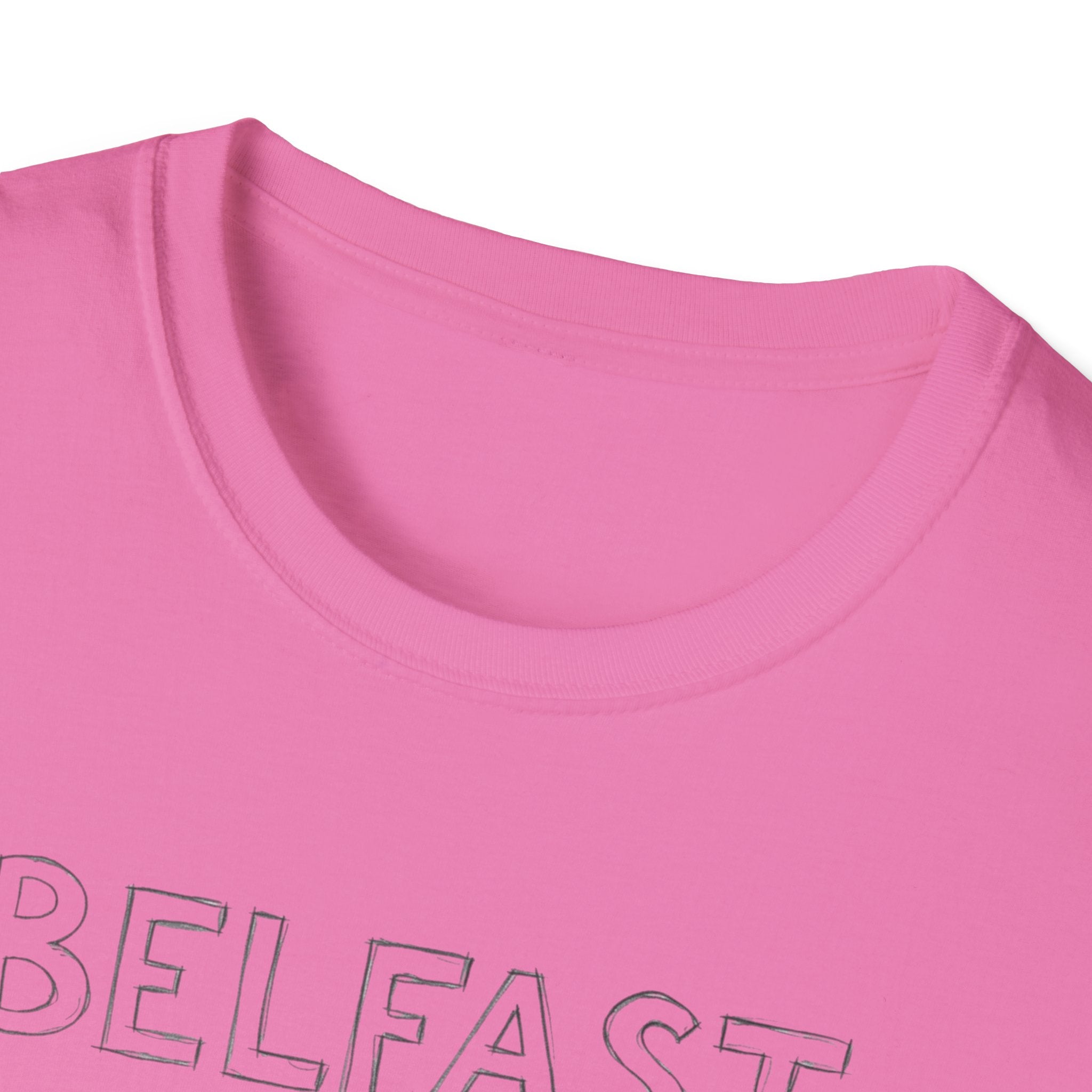 Belfast Handwritten Script T‑Shirt — 'Belfast: Let Love In' Minimal City Tee