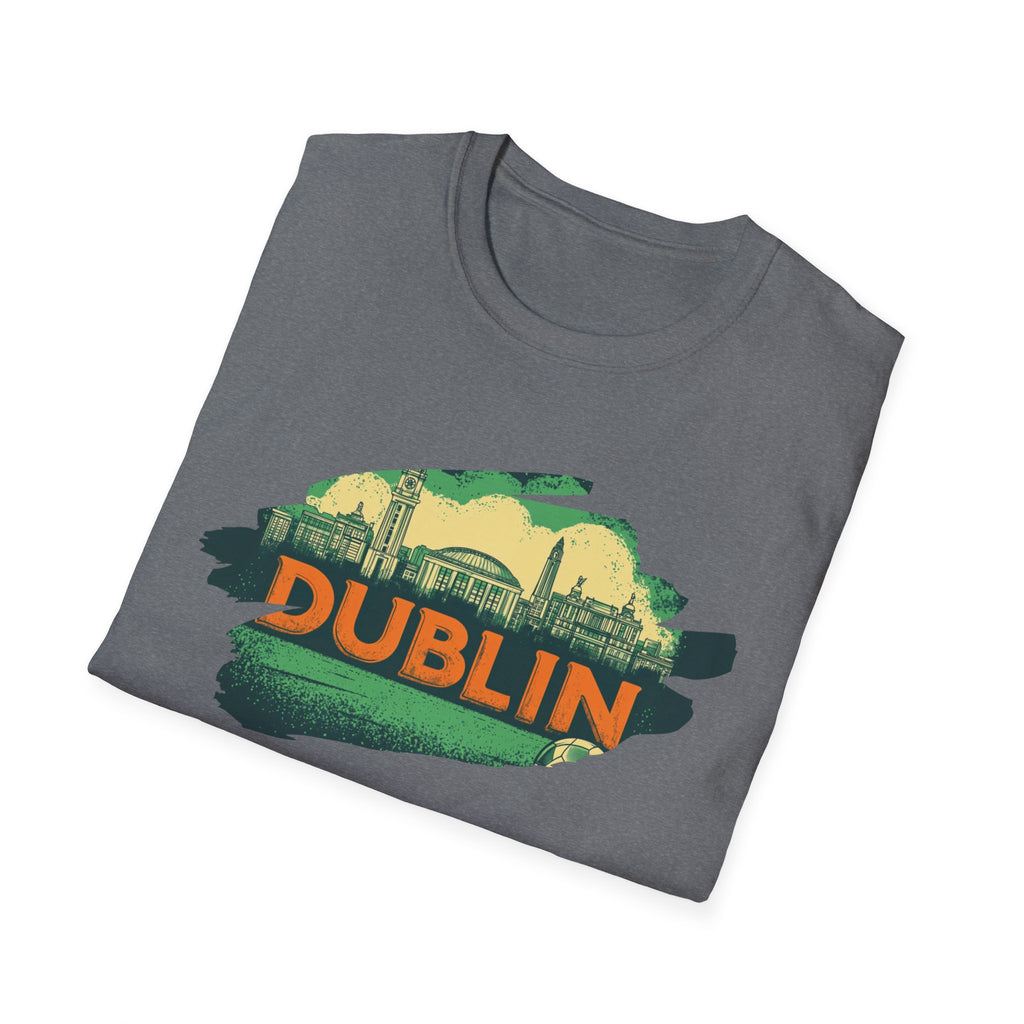 Dublin skyline brushstroke T-Shirt | Ireland travel city tee