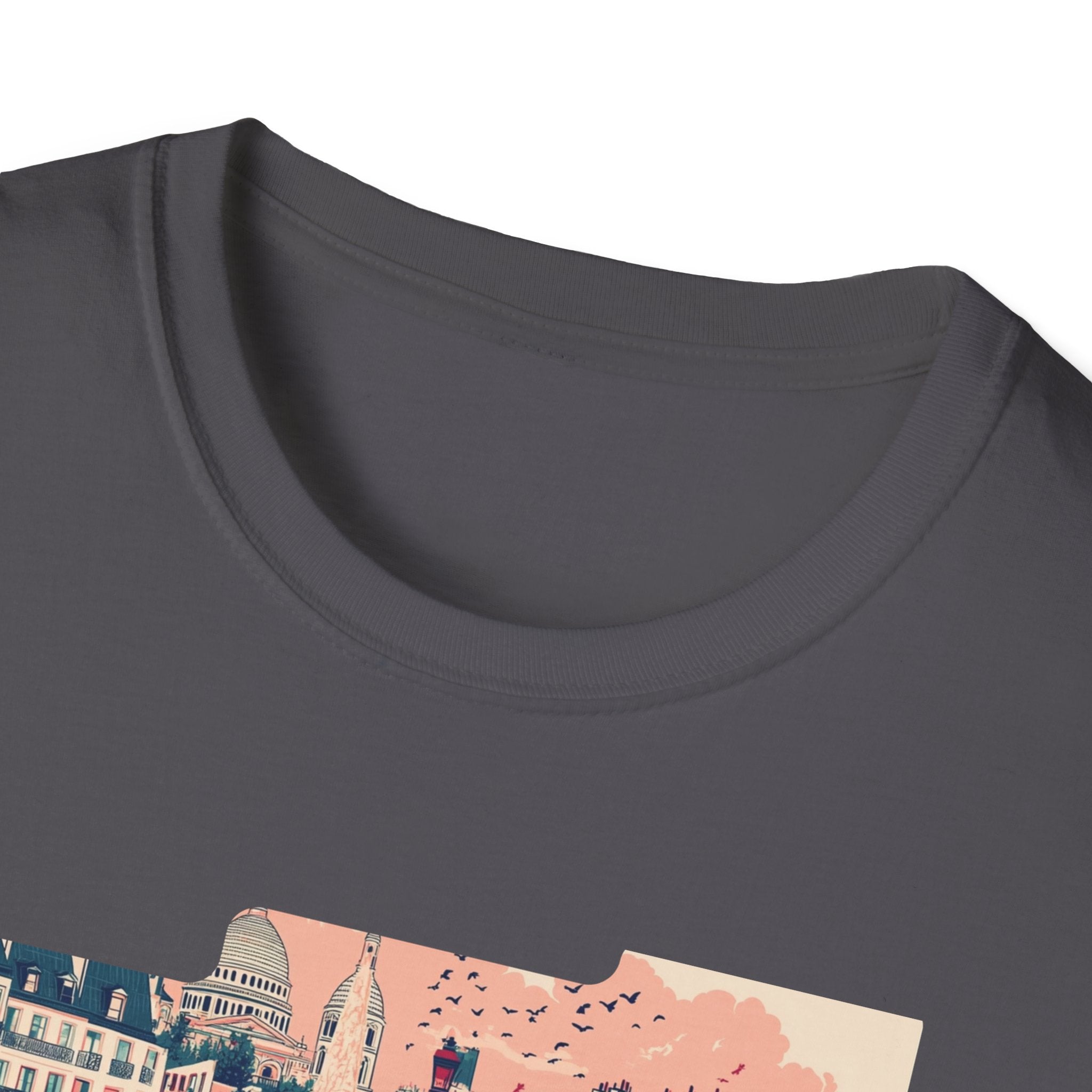 Paris Cityscape T-Shirt | Vintage French Street Illustration
