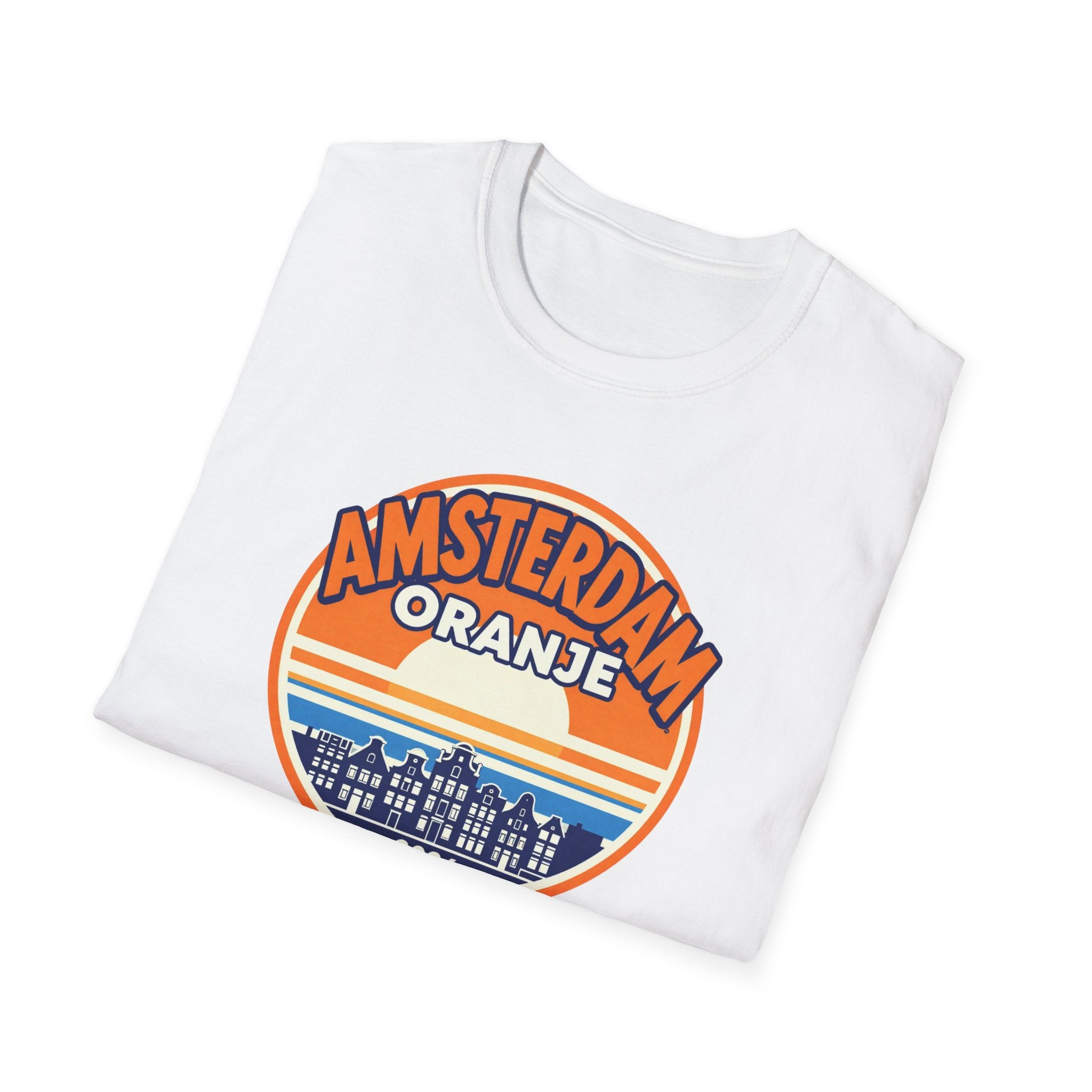 Amsterdam Oranje Retro Sunset T-Shirt