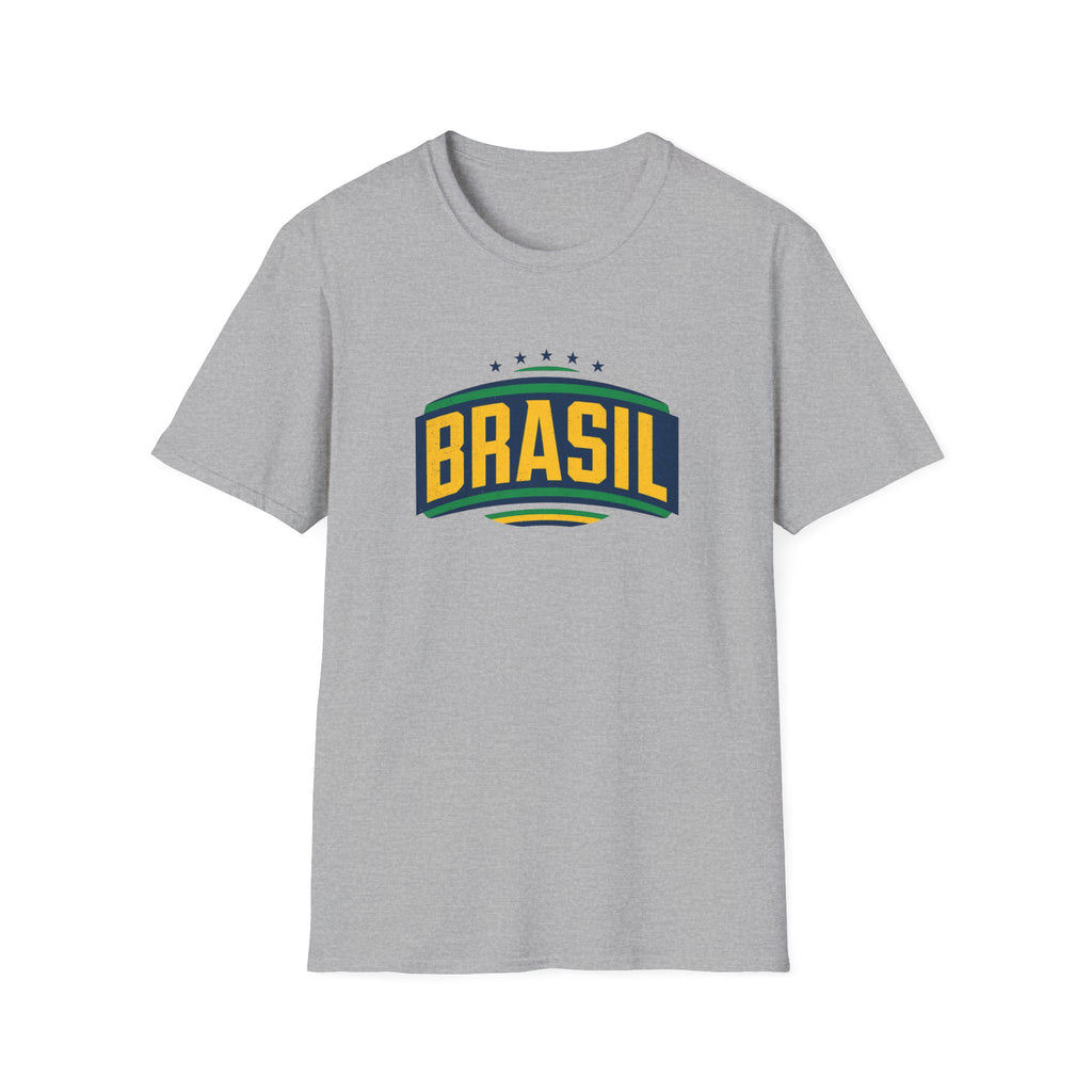 Brasil Retro Arch T-Shirt | Brazilian Flag Colors, Soccer Pride